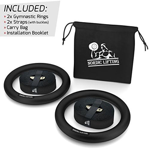 Nordic lifting heavy duty crossfit rings with straps — photo 3