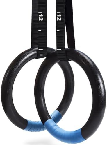 Black ABS plastic gymnastic rings