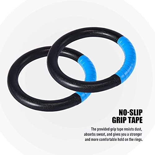 Black ABS plastic olympic exercise rings — photo 4