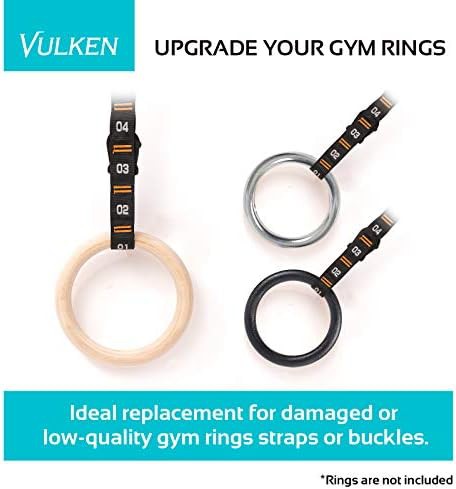 Numbered gymnastic straps with carabiner hooks — photo 4