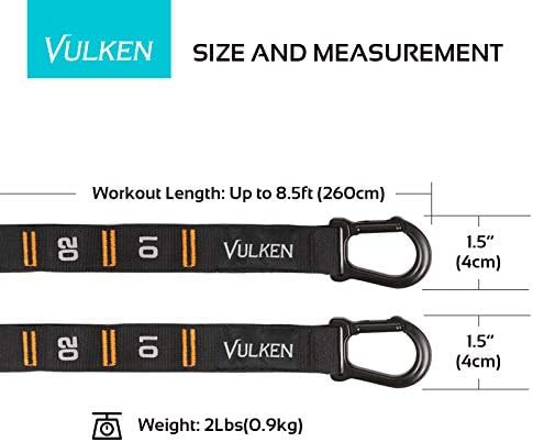 Numbered gymnastic straps with carabiner hooks — photo 5