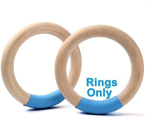 Yoelvn thick wood gym rings 32mm