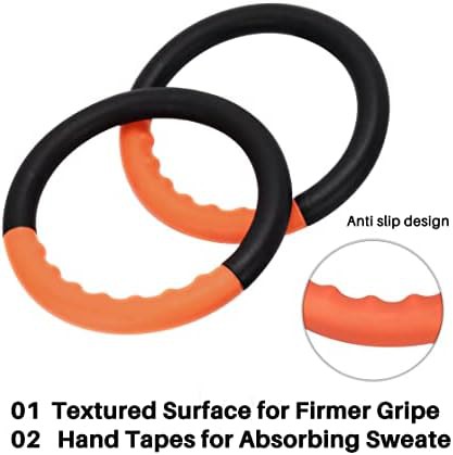 Orange non slip rings with adjustable straps — photo 3