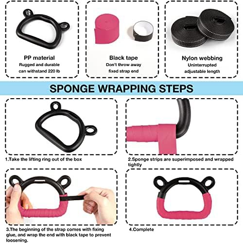 Adjustable Hanging Gymnastic Rings for Kids — photo 4