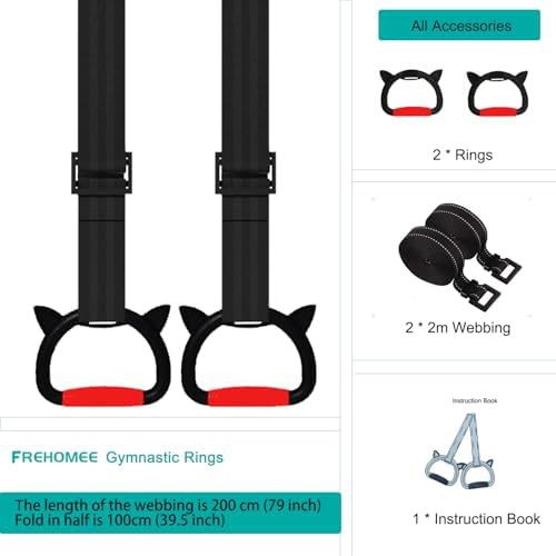 Professional gymnastic rings for kids and adults — photo 4