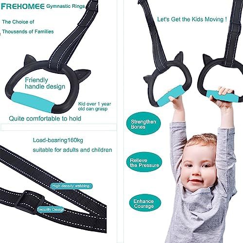 Adjustable home fitness rings with straps — photo 5