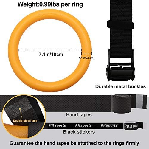 Gymnastic rings with safety rotational device — photo 4