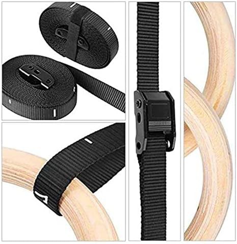 Wooden 32mm exercise and fitness rings — photo 5