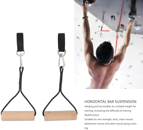 Wooden pull up rings with storage bag — photo 3