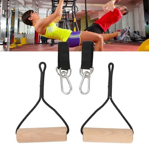 Wooden pull up rings with storage bag — photo 4
