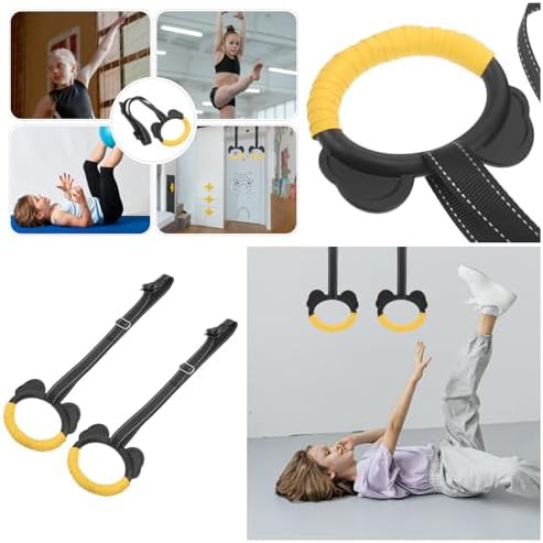Kids gymnastic rings with outdoor lanyards — photo 3