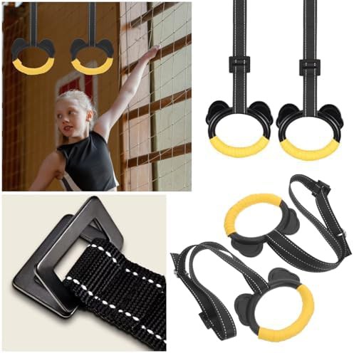 Kids gymnastic rings with outdoor lanyards — photo 4
