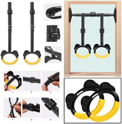 Kids gymnastic rings with outdoor lanyards — photo 5