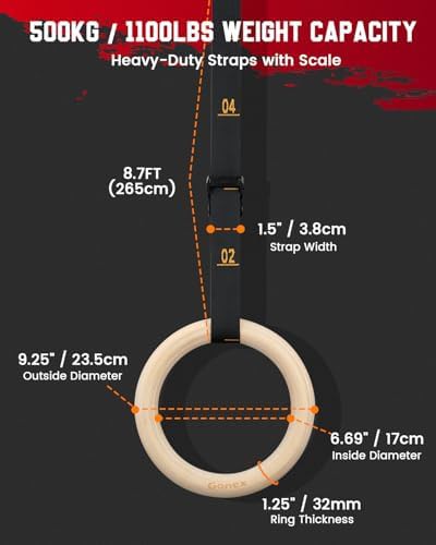 Numbered strap wood rings 32mm — photo 4