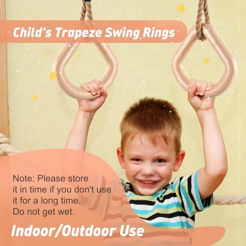 Water drop style kids gymnastics rings — photo 3