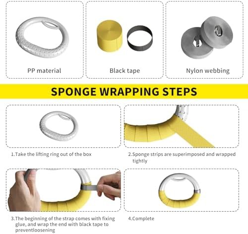 Gymnastic rings with non-slip grip tape — photo 4