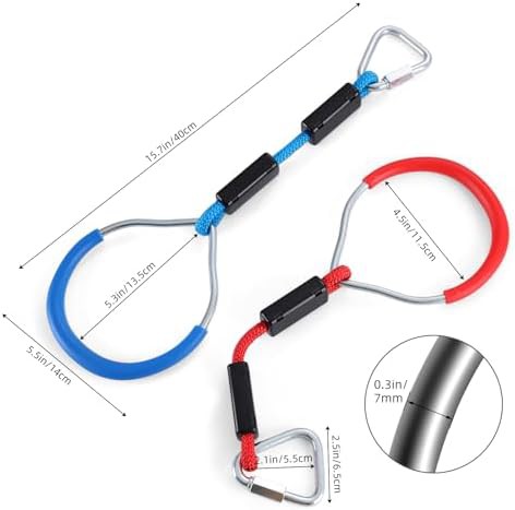 Five piece colorful outdoor ninja rings — photo 4