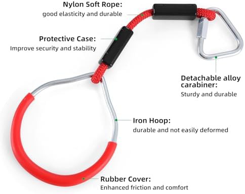 Five piece colorful outdoor ninja rings — photo 5