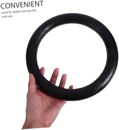 Black ABS plastic rings for strength training — photo 4