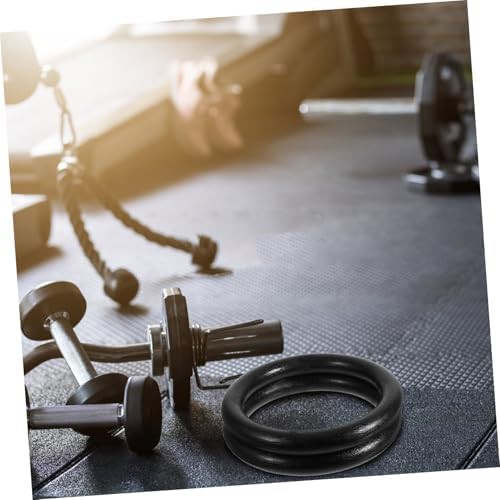 Black ABS plastic rings for strength training — photo 5