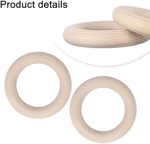 Wooden gymnastics rings for home fitness — photo 4