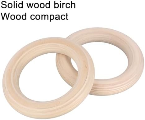 Generic birch wood gymnastics rings 25mm — photo 4