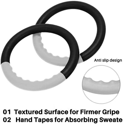 Grey gymnastic rings with numbered straps — photo 5