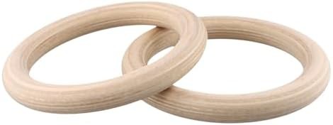 Generic birch wood fitness rings two pack — photo 4