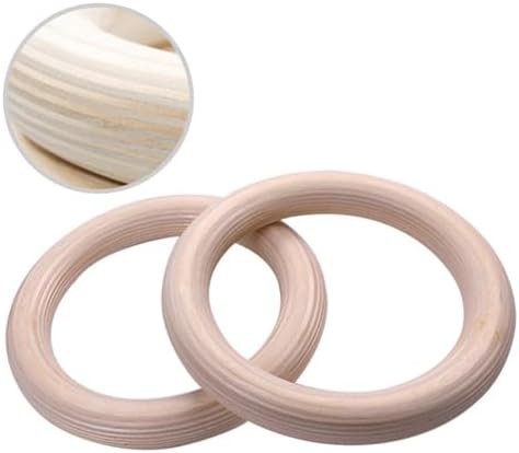 Generic birch wood fitness rings two pack — photo 5