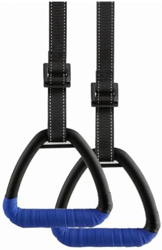 Blue Adjustable Pull Up Gymnastic Rings