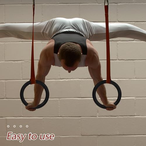 Black ABS adjustable calisthenics rings — photo 4