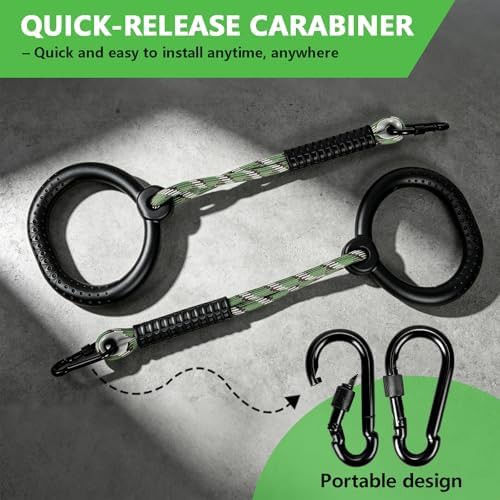 Trapeze style swing rings for ninja courses — photo 4