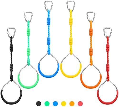 Colorful swing rings for kids and adults