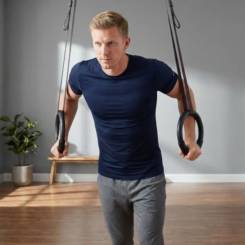 Nine inch ABS plastic workout rings — photo 4