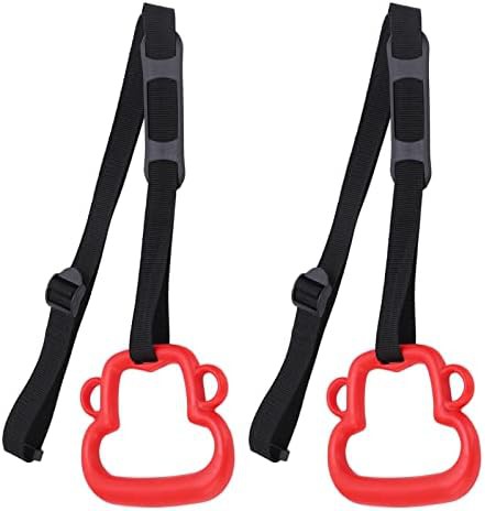 Red ABS gymnastic rings for children — photo 5